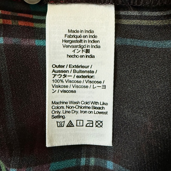 J.Crew Women’s Ruffleneck top in Stewart tartan chiffon Size S - Picture 11 of 11